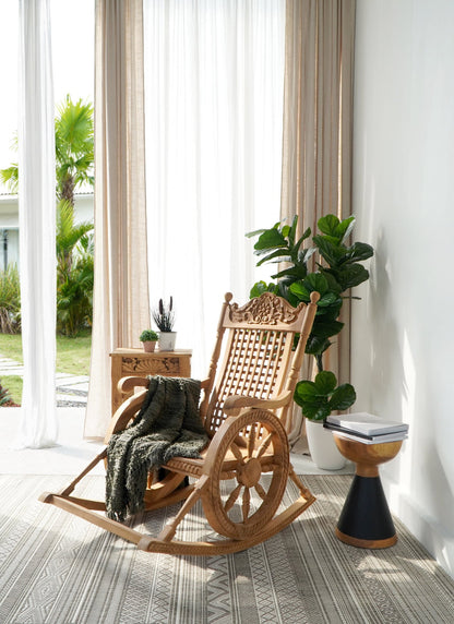 Papa Rocking Chair With Wheels