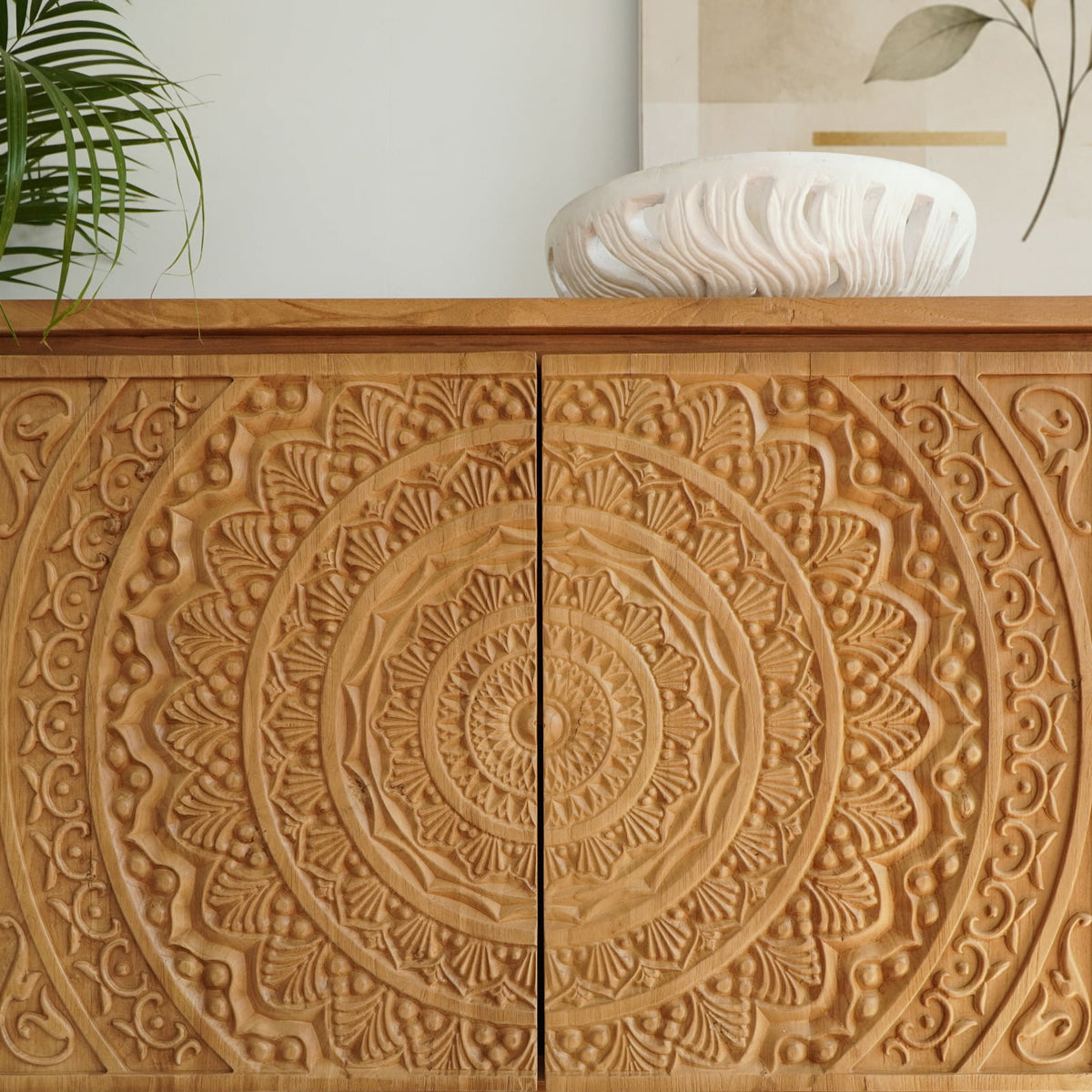teak cabinet Ternate Buffet – boho decor handcrafted in Bali by BaliSouk (view 6)