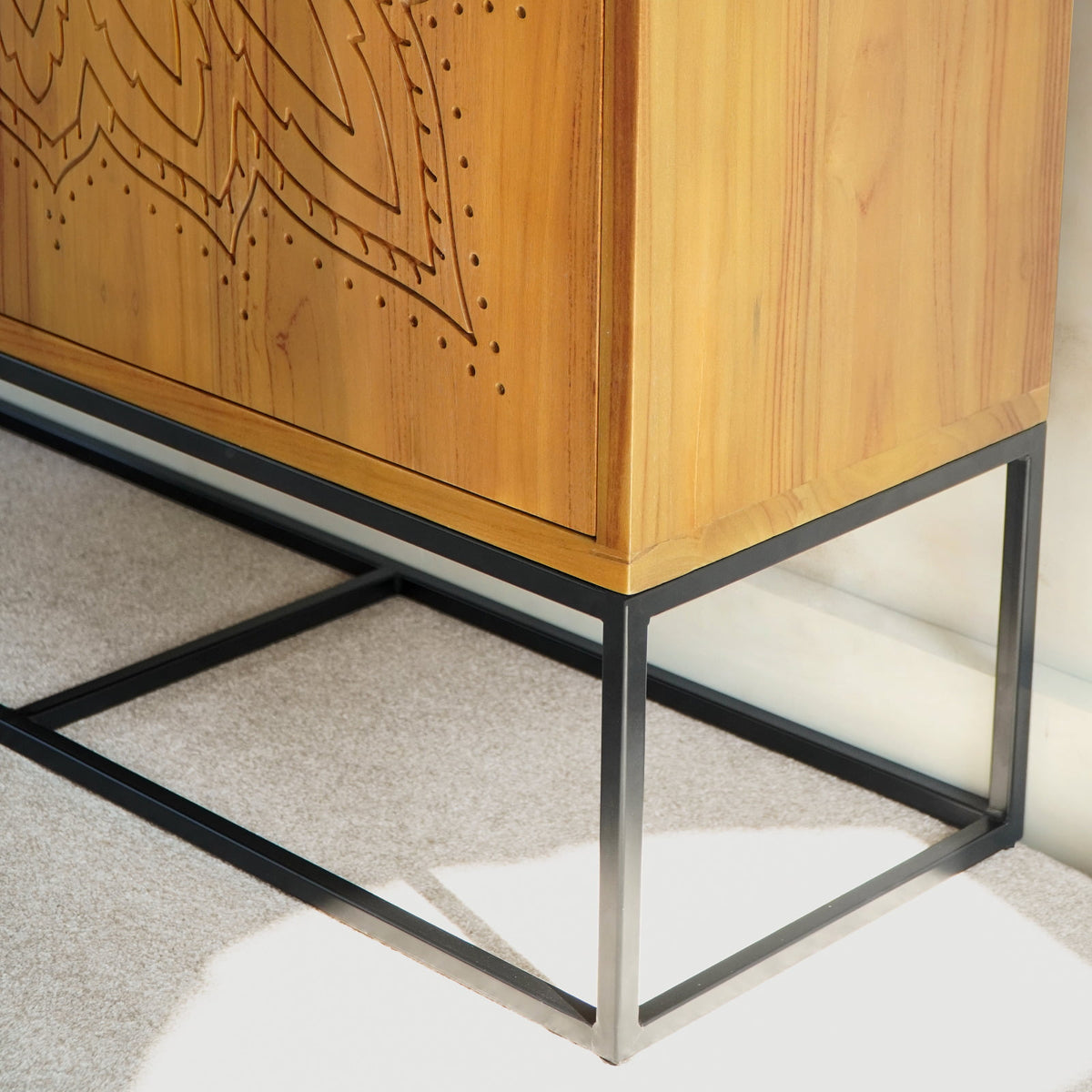 teak cabinet Sterling – boho decor handcrafted in Bali by BaliSouk (view 3)