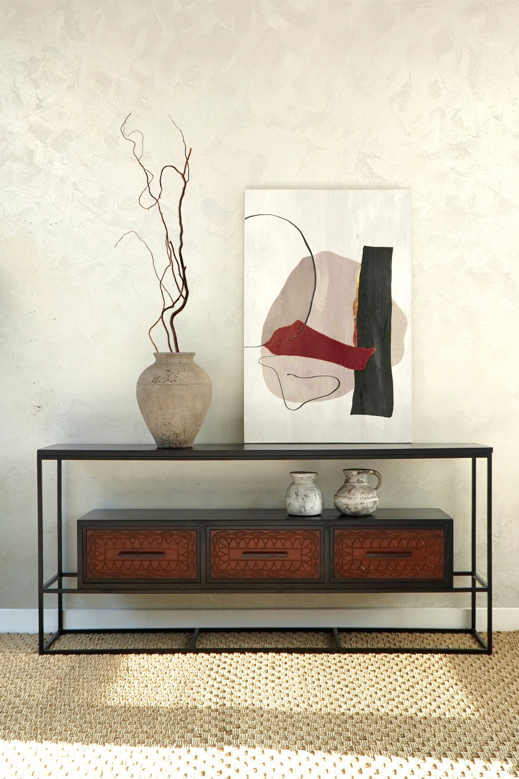 teak cabinet Alaric – boho decor handcrafted in Bali by BaliSouk (view 4)