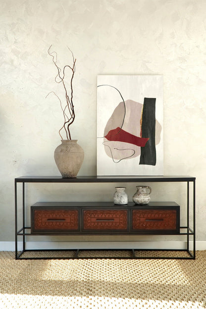 teak cabinet Alaric – boho decor handcrafted in Bali by BaliSouk (view 4)