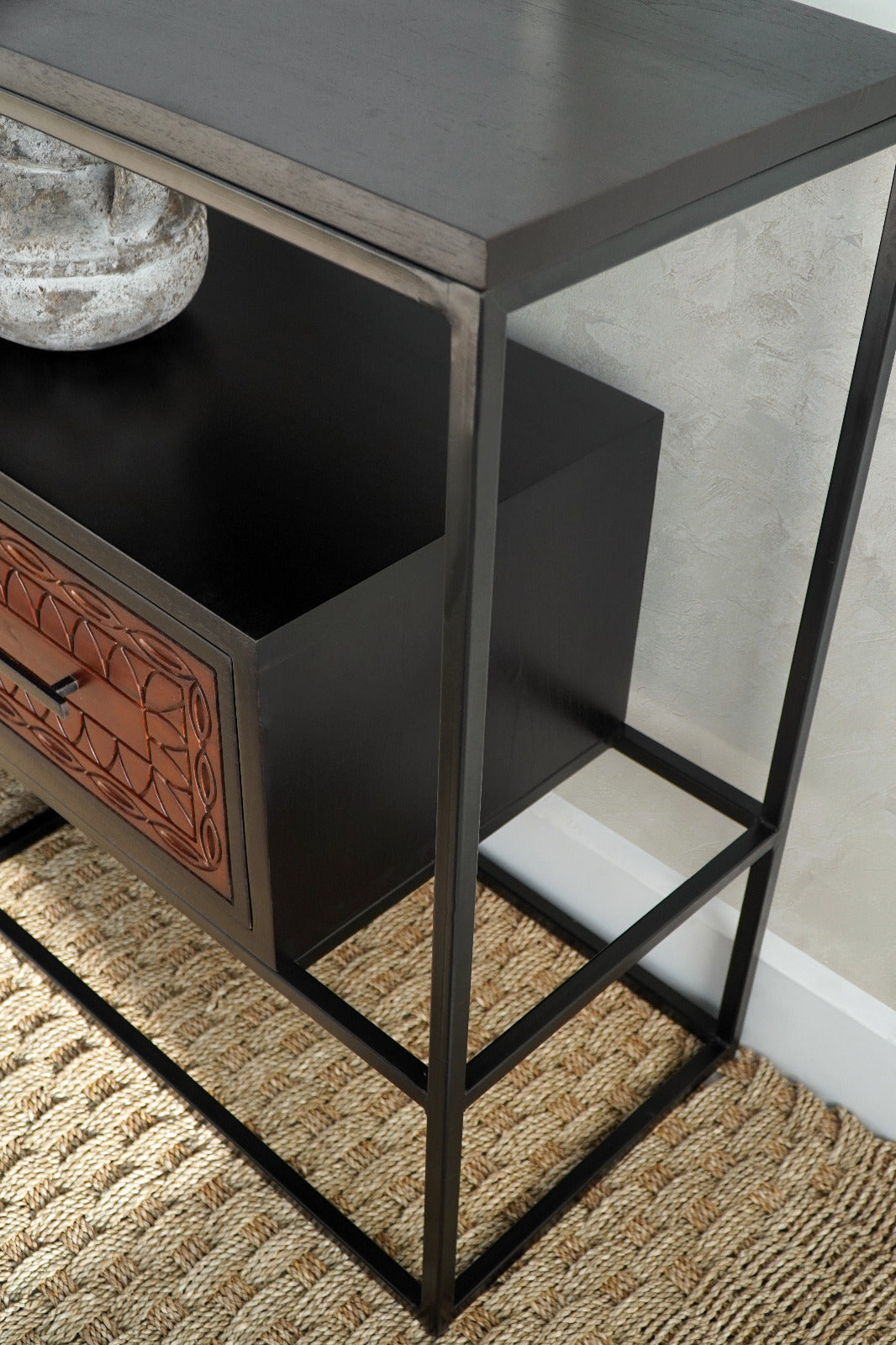 teak cabinet Alaric – boho decor handcrafted in Bali by BaliSouk (view 5)