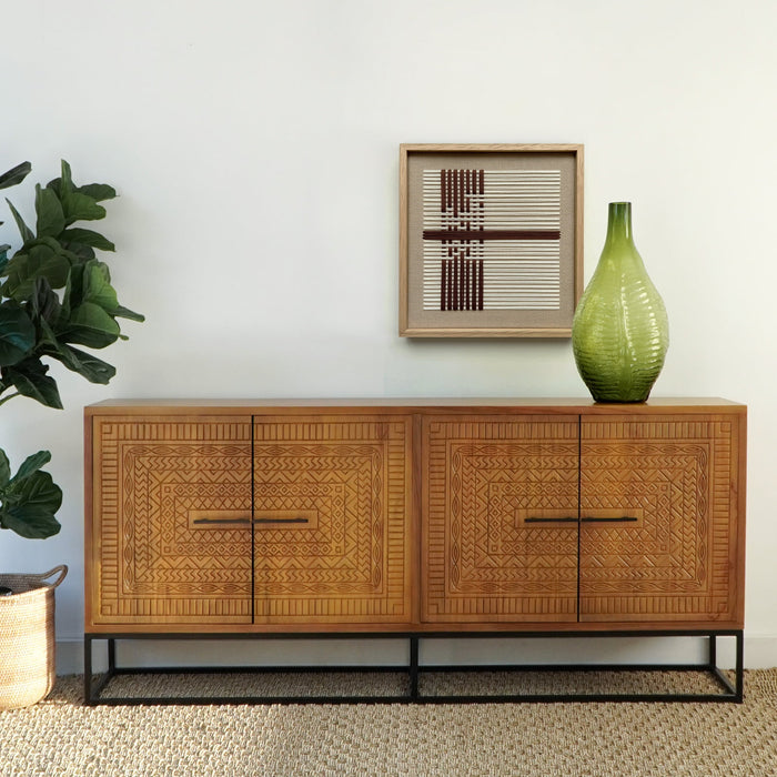 teak cabinet Shannon – boho decor handcrafted in Bali by BaliSouk