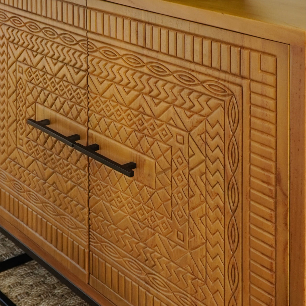 teak cabinet Shannon – boho decor handcrafted in Bali by BaliSouk (view 2)