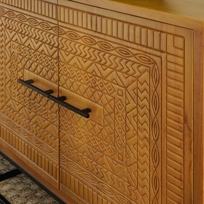 teak cabinet Shannon – boho decor handcrafted in Bali by BaliSouk (view 2)