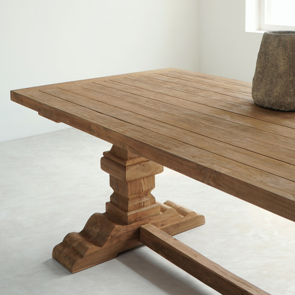 recycled teak table Texas – boho decor handcrafted in Bali by BaliSouk (view 5)