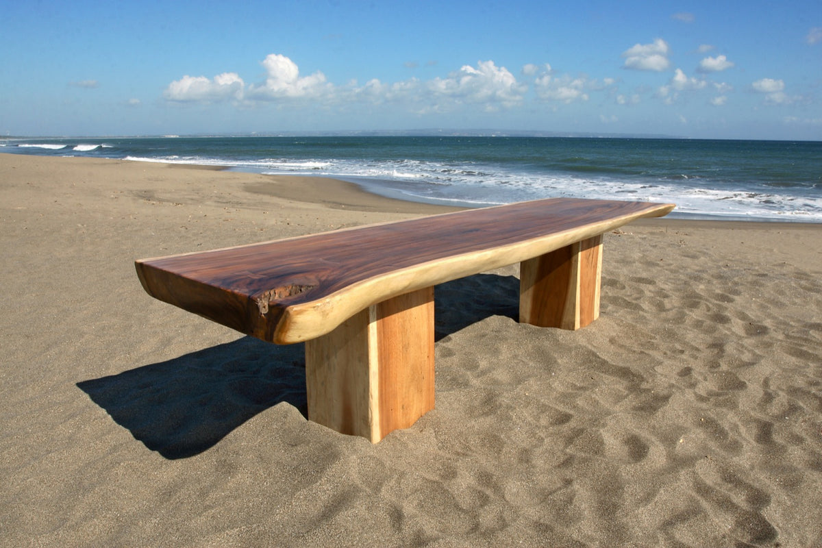 Raha dining table, boho furniture handmade by Balinese artisans