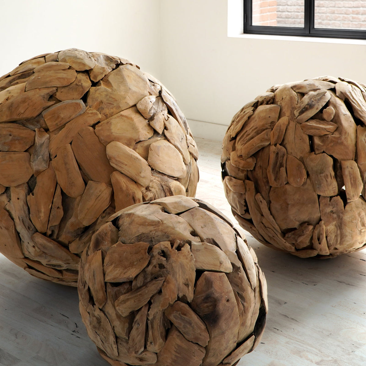 recycled teak decor Jurasic – boho decor handcrafted in Bali by BaliSouk (view 2)