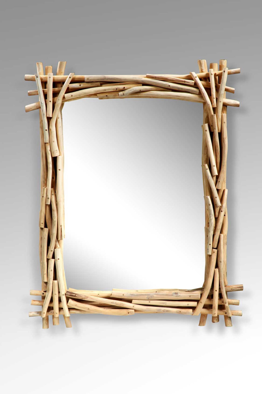 Handmade teak branch mirror – the Toronto, boho decor made in Bali