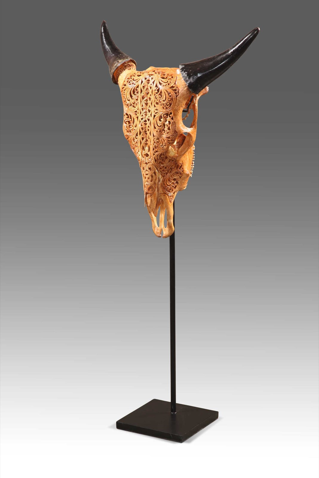 Cow Skull sculpture by BaliSouk – boho decor made in Bali