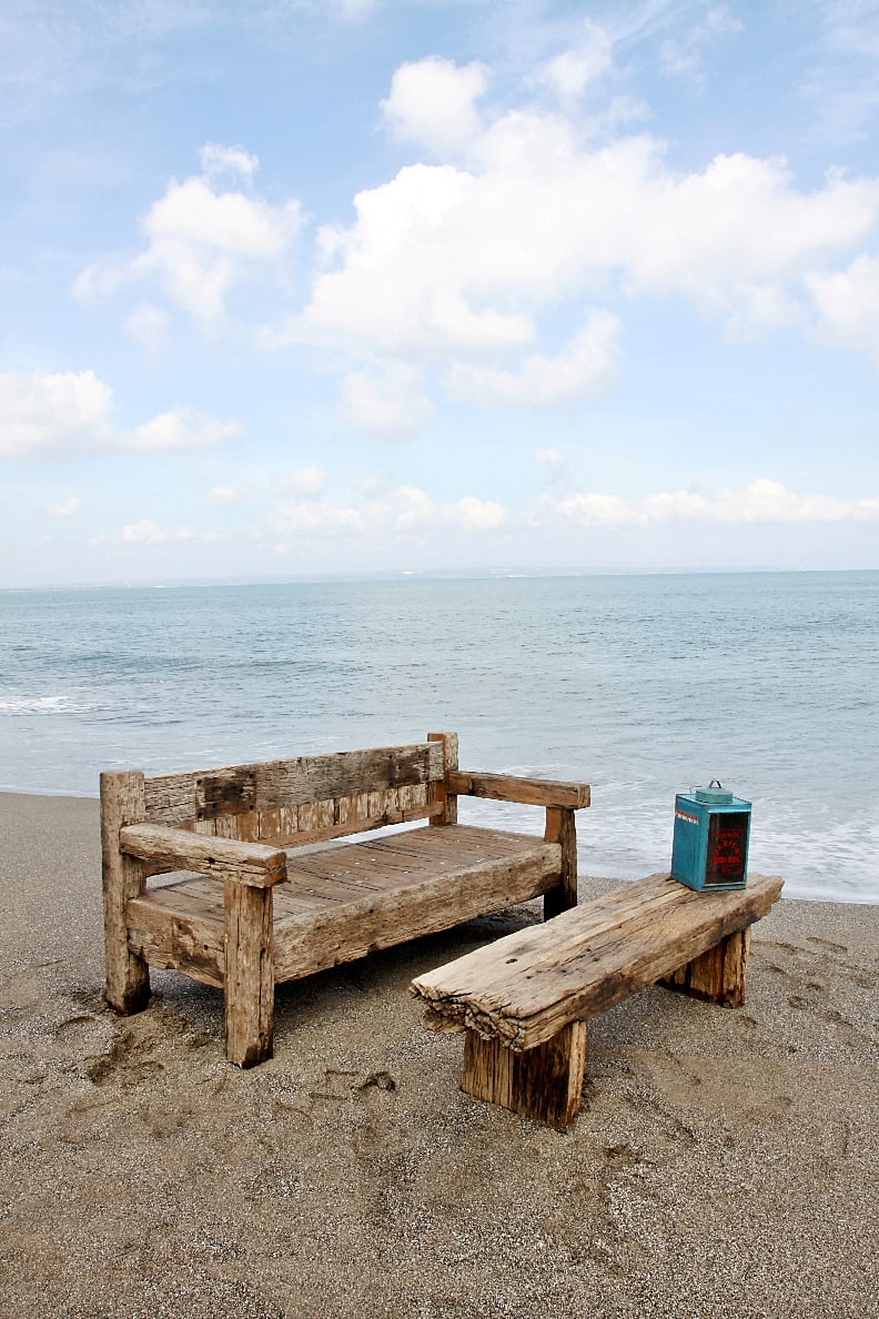 Recycled teak bench – Stout – boho furniture handmade in Bali by BaliSouk