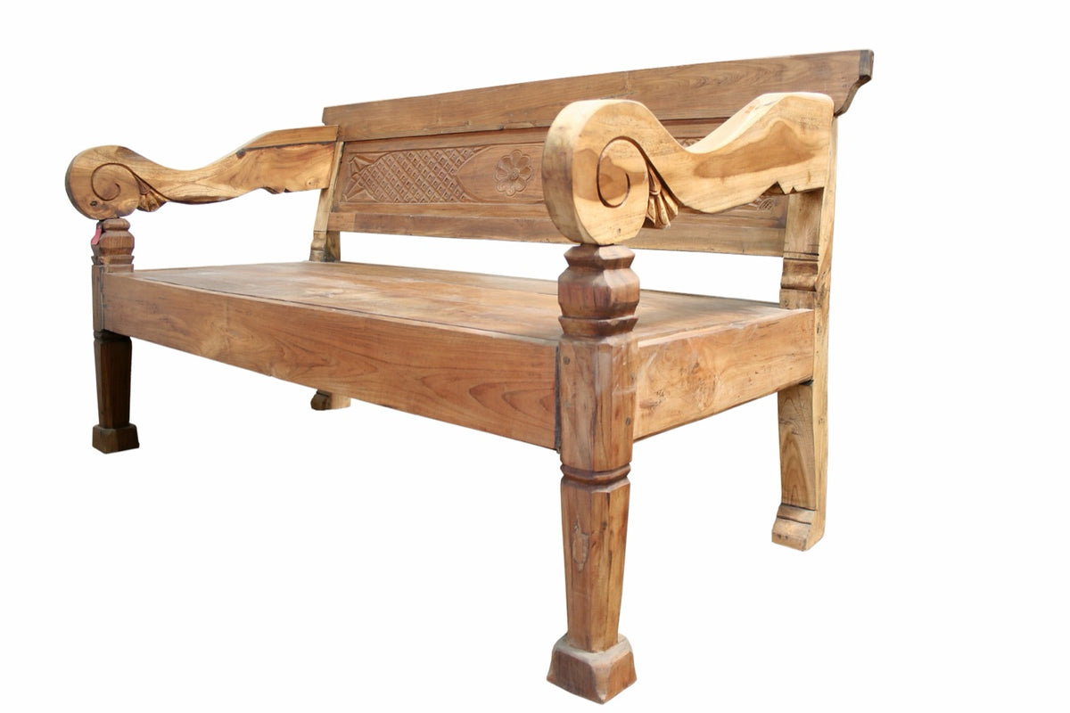 The Big Bench bench – natural materials, boho furniture handmade in Bali
