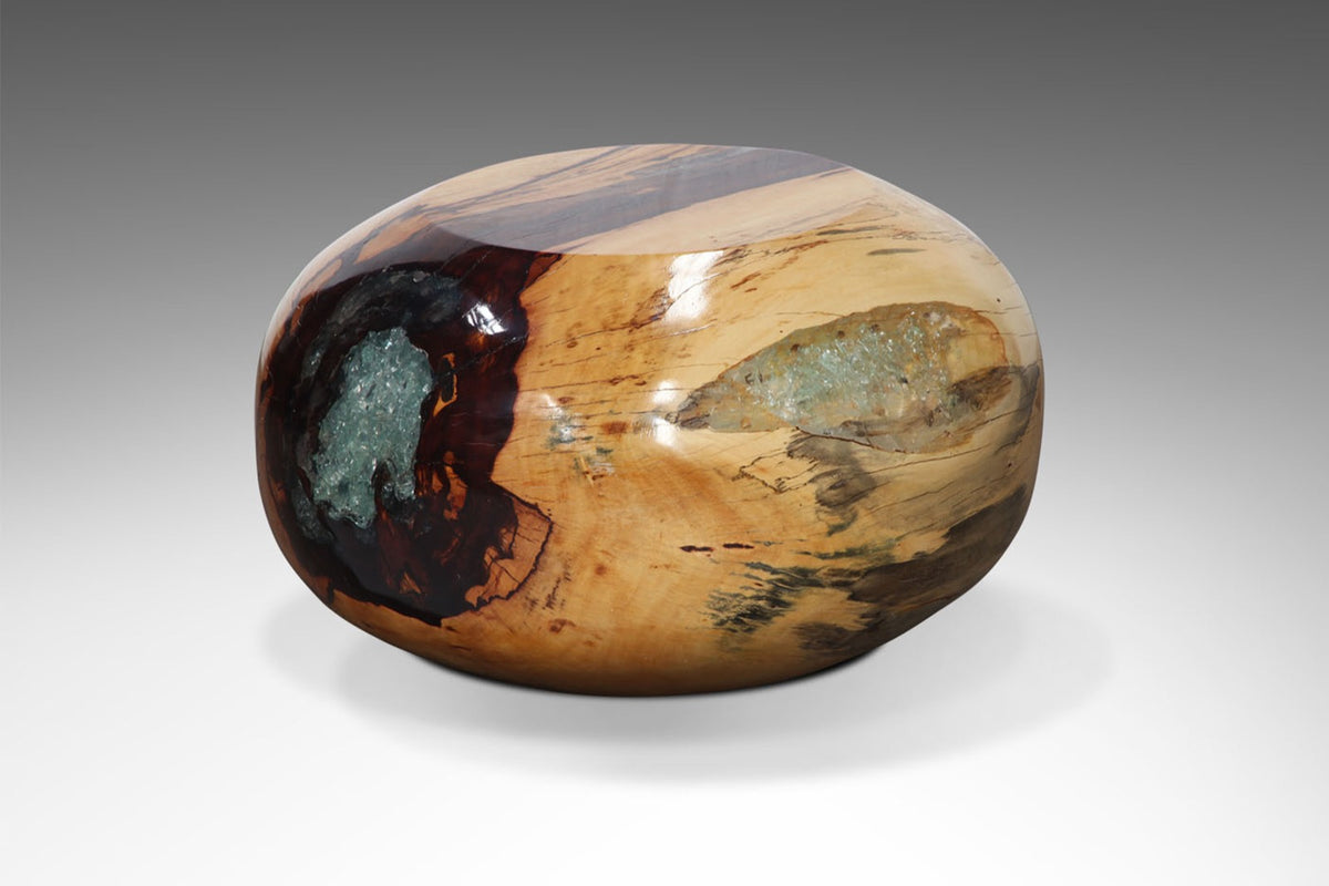 Teak stool – Glaze – boho furniture handmade in Bali by BaliSouk