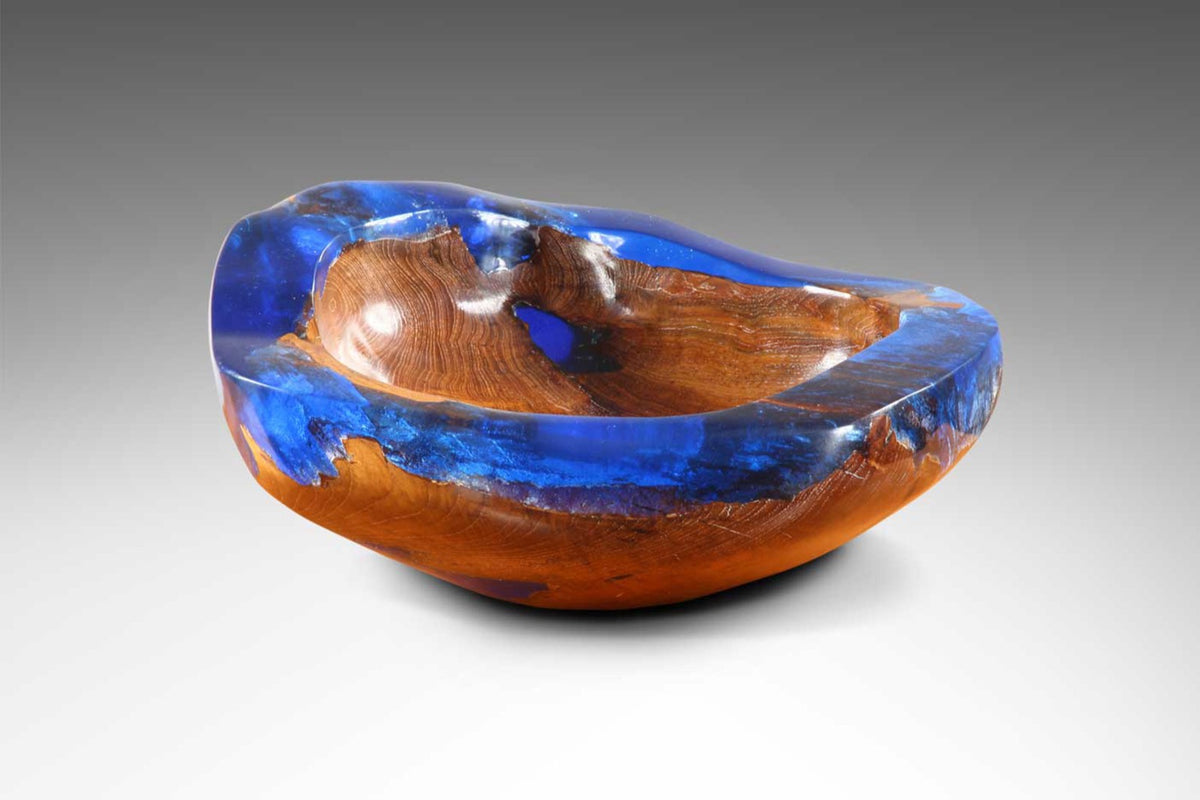 Teak bowl – Glaze, natural natural materials in boho style