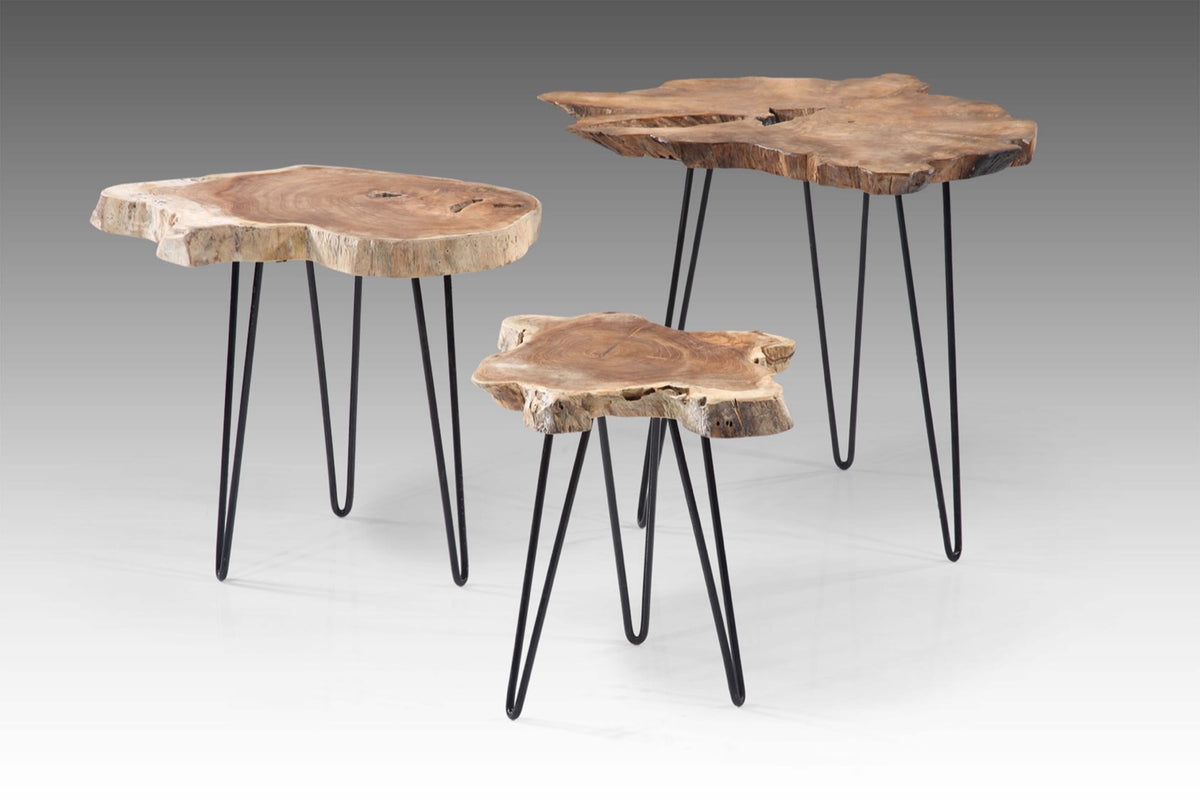 The Paros side table – natural materials, boho furniture handmade in Bali
