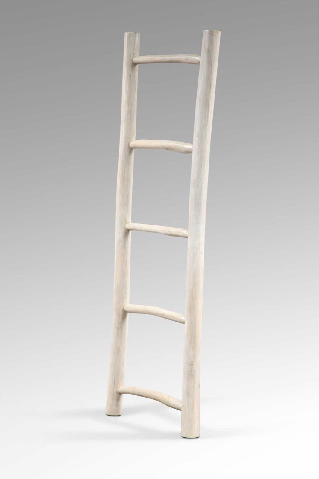 Teak ladder shelf – Branch – boho furniture handmade in Bali by BaliSouk