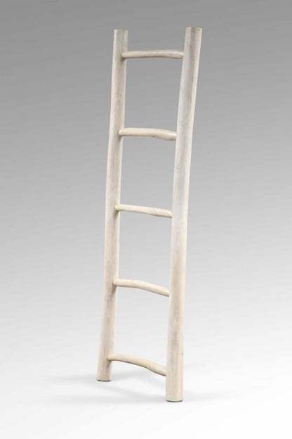 Teak ladder shelf – Branch – boho furniture handmade in Bali by BaliSouk