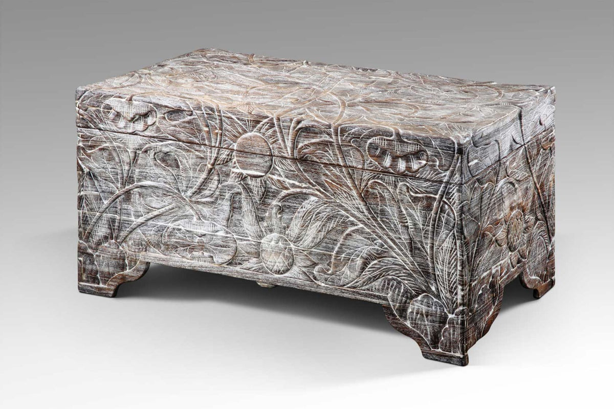 Teak chest – Bali, natural natural materials in boho style