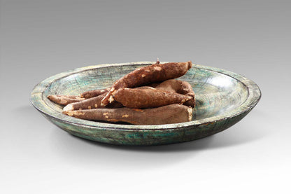 Tamarind wood plate Wooden Big Plate – boho decor, handwoven and handmade in Bali