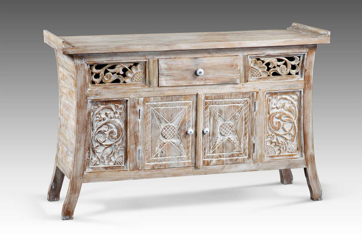 Teak sideboard – Solaine – boho furniture handmade in Bali by BaliSouk