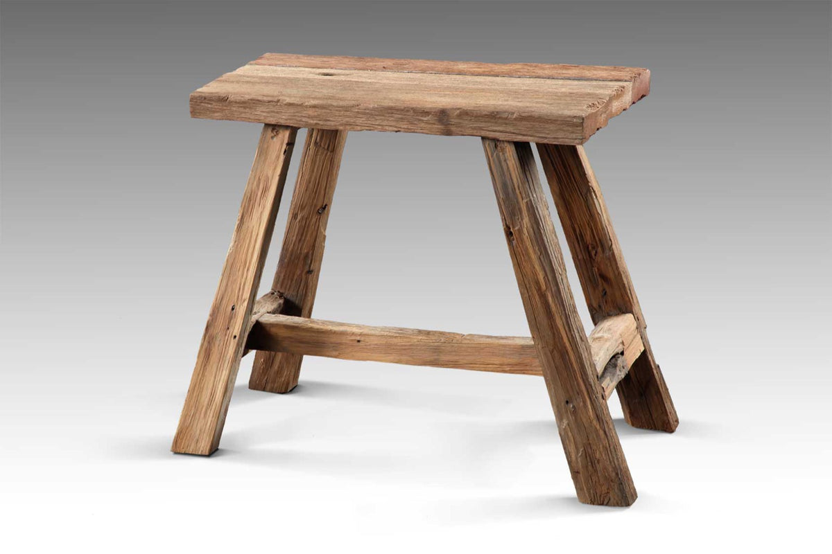 Ranch bench in natural materials – handmade boho furniture from Bali