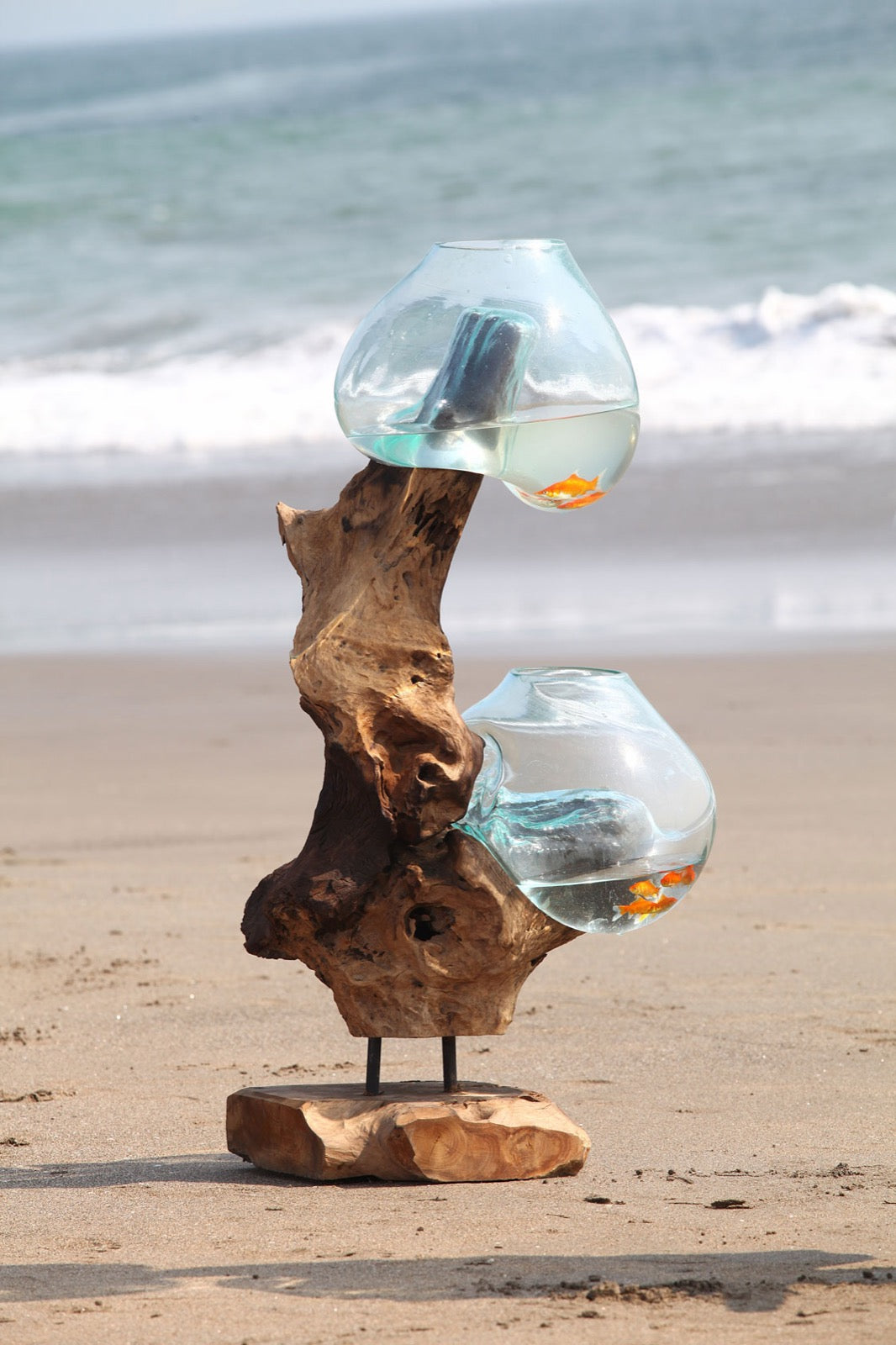 Water Drop – natural materials aquarium, boho decor from Bali