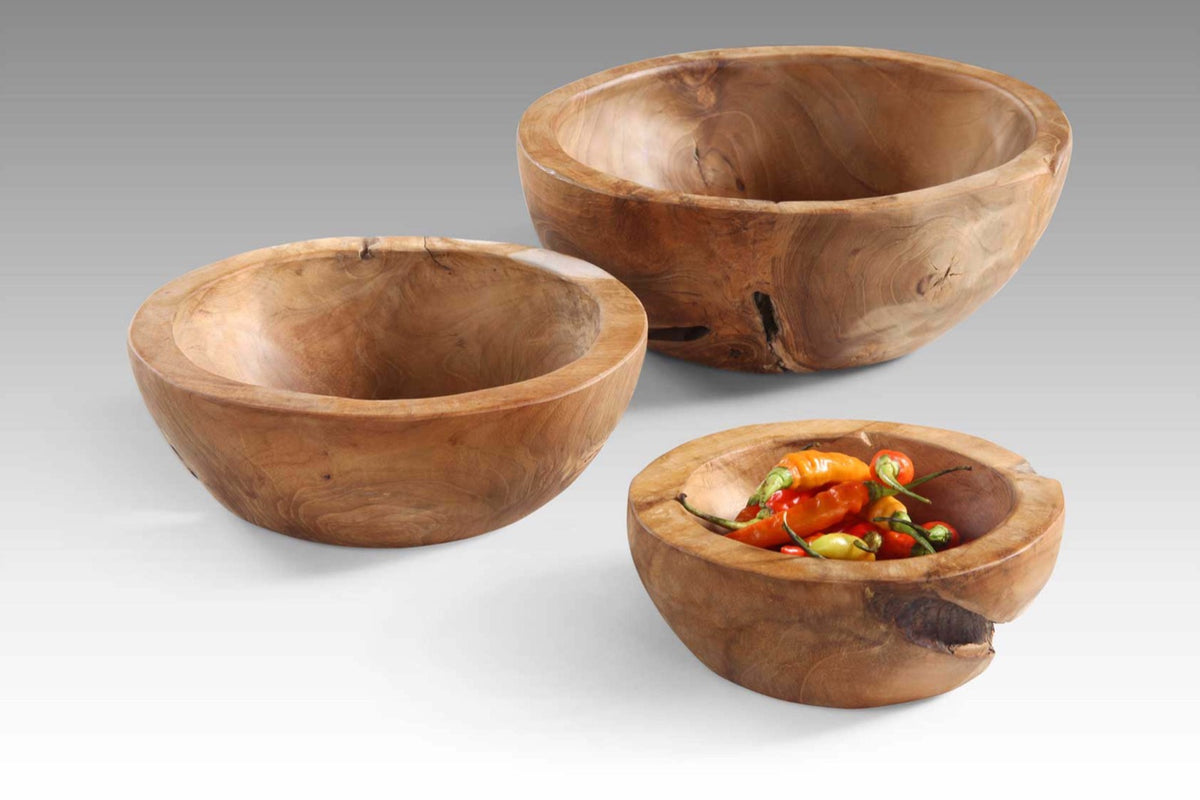 Bold bowl in natural materials – handmade boho decor from Bali