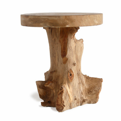 Handcrafted teak side table – Rosa, boho furniture from BaliSouk