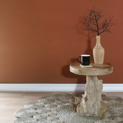 Rosa side table in natural materials – handmade boho furniture from Bali