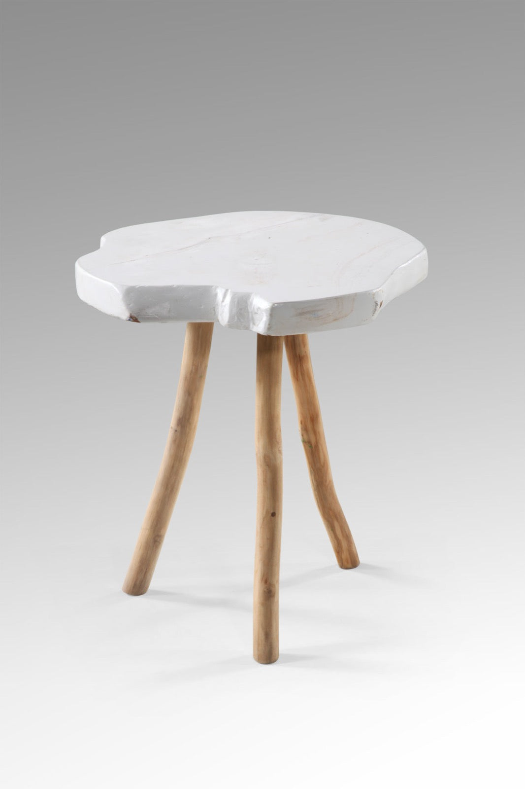 Teak side table – Rosa Legs, natural natural materials in boho style