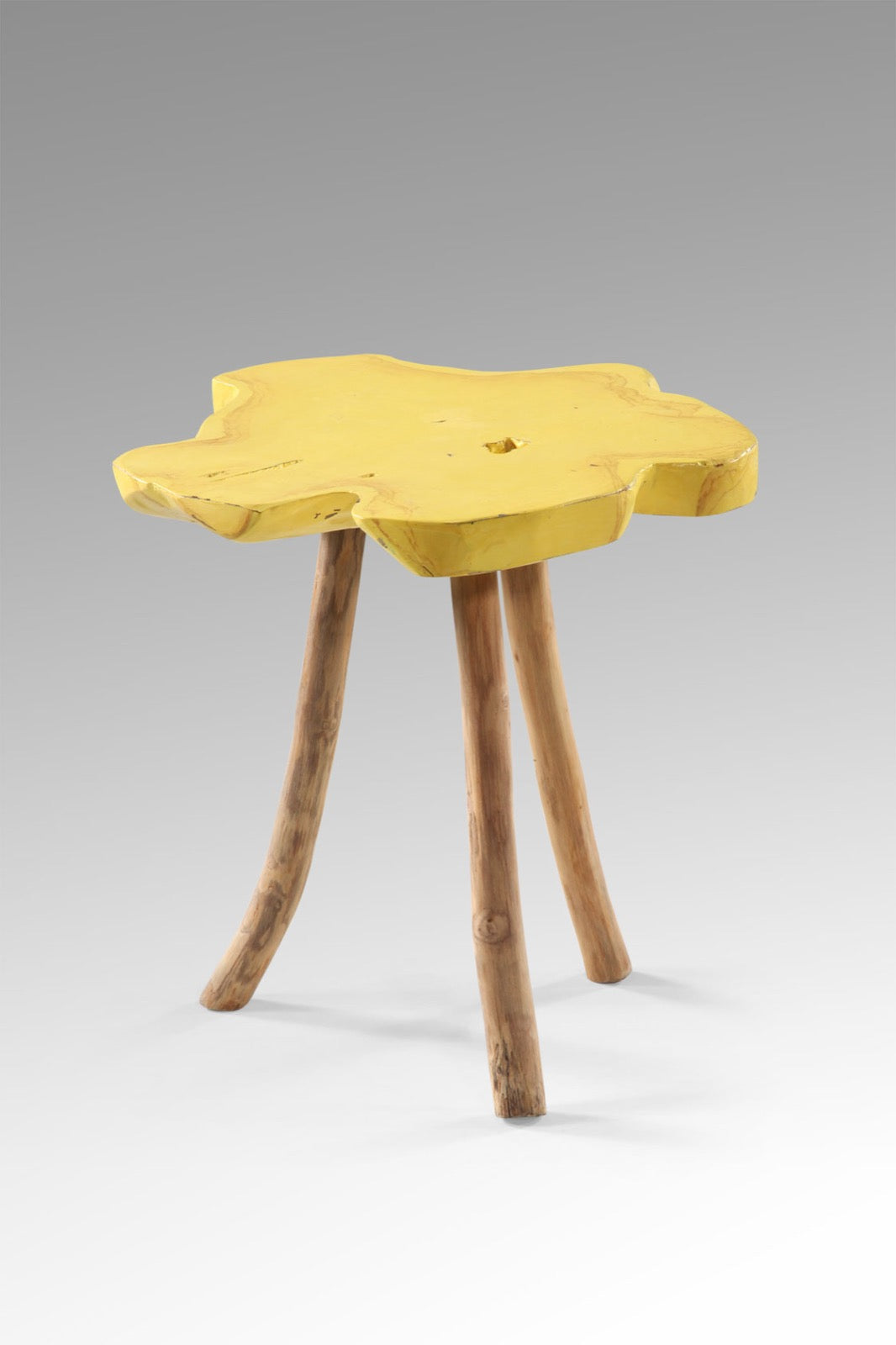 Teak side table Rosa Legs – handmade in Bali, boho style