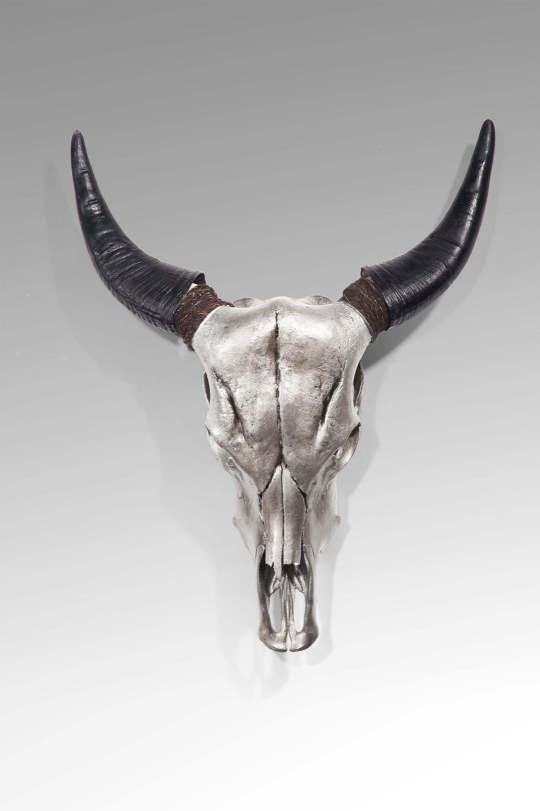 Resin sculpture – Cow Skull, natural natural materials in boho style