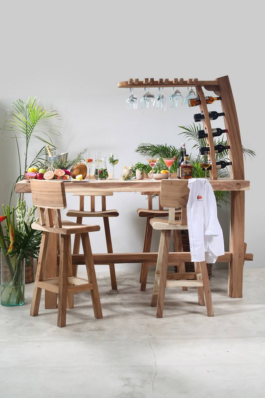 Bali Furniture – St. Augustus Bar Table – The St. Augustus Bar Table brings warmth