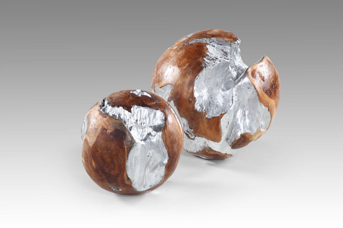 The & Silver Balls decorative piece – natural materials, boho decor handmade in Bali