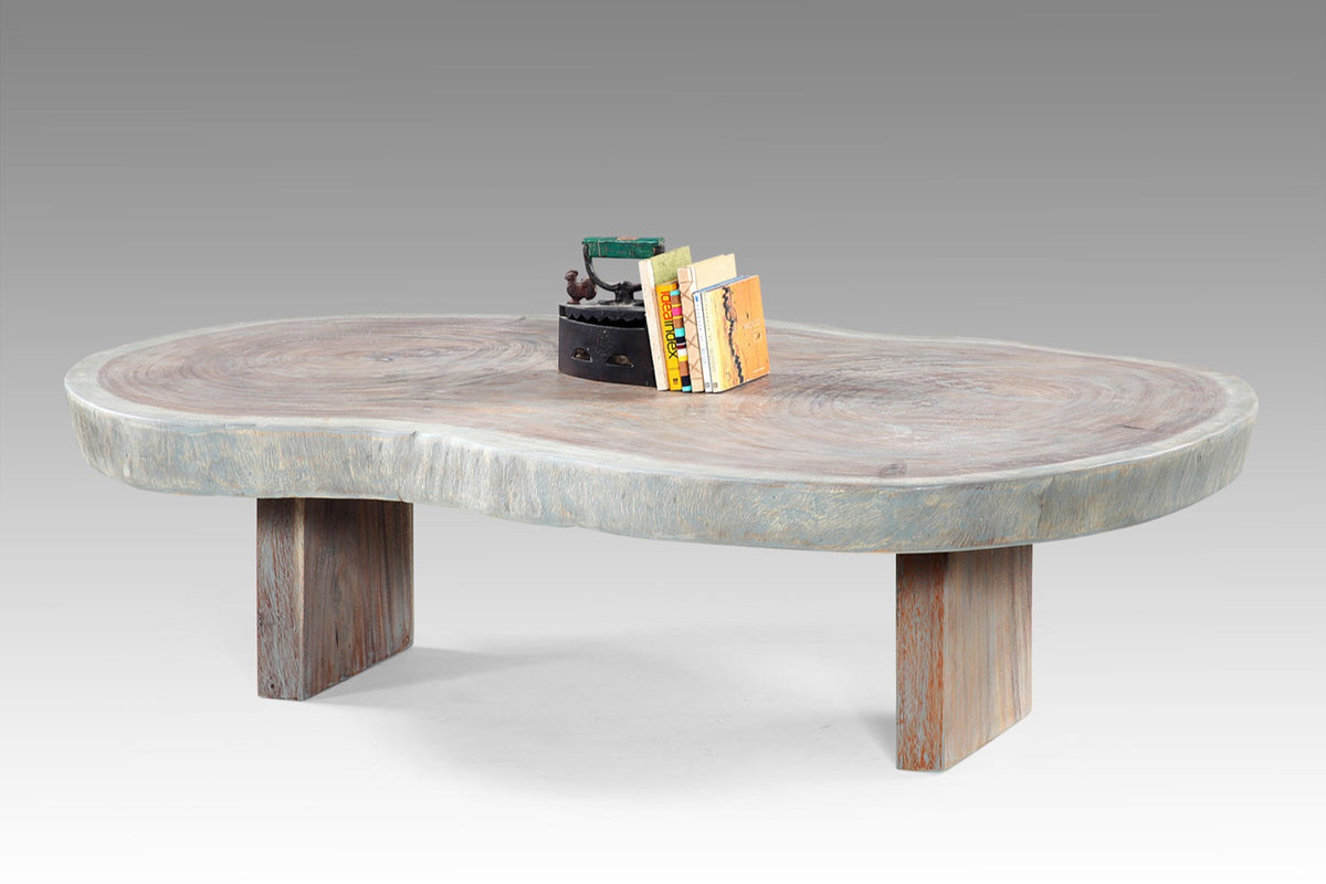 Handmade suar wood coffee table – the Alvar, boho furniture made in Bali
