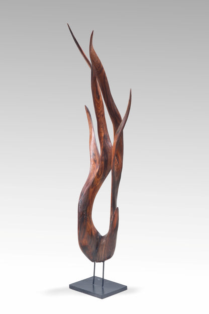 Mahogany decorative piece Art Collection – boho decor, handwoven and handmade in Bali