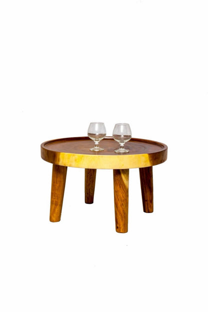 Suar wood coffee table – Kos, natural natural materials in boho style
