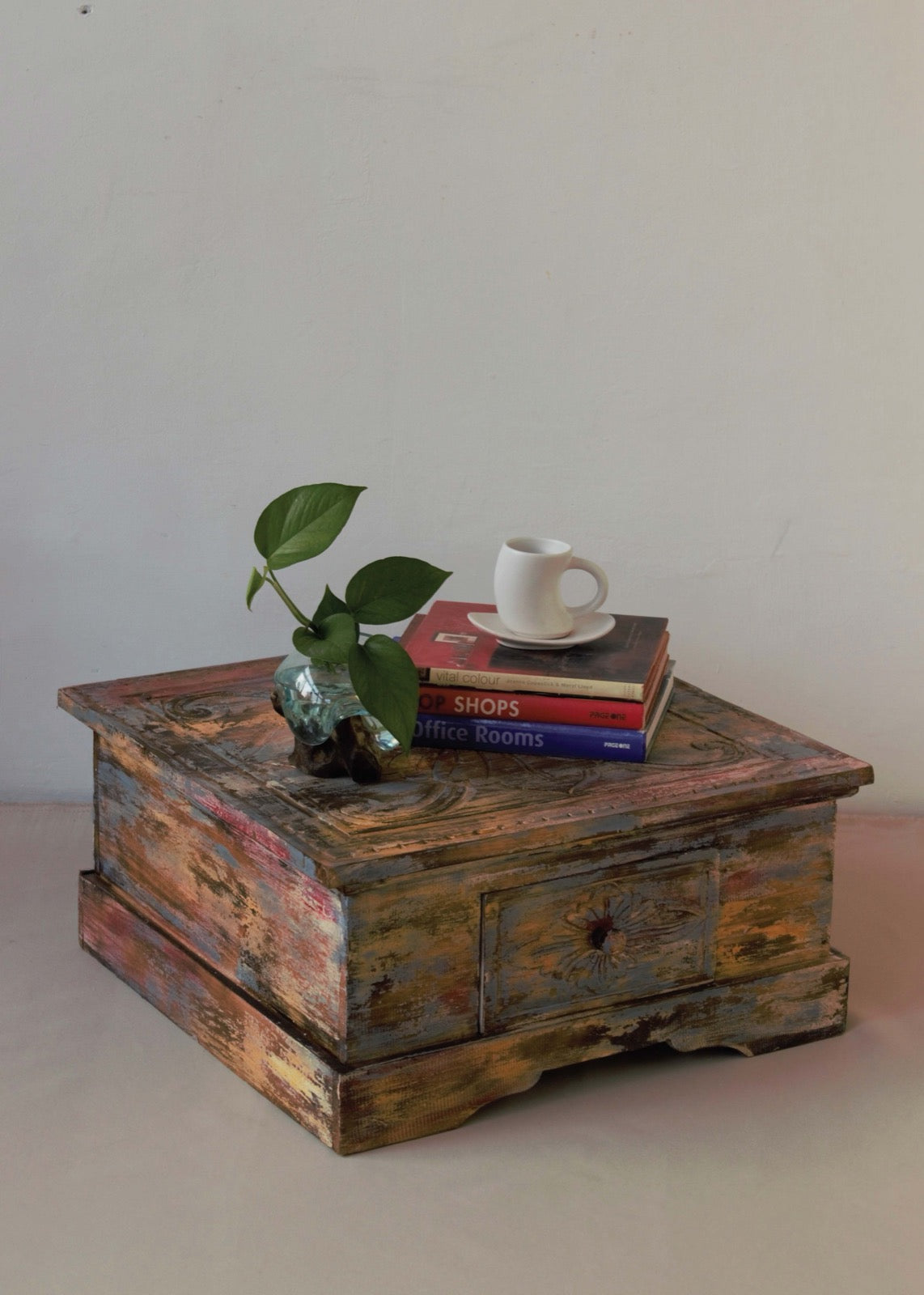 Mahogany coffee table – Marocco – boho furniture handmade in Bali by BaliSouk