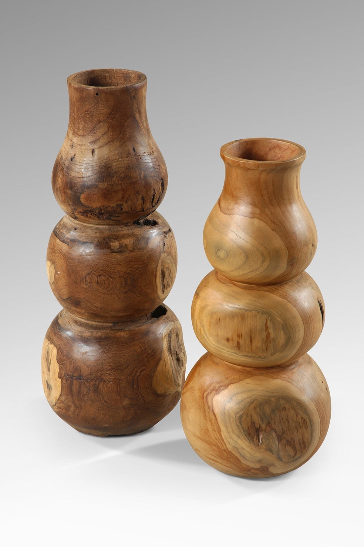 Hazel Wooden Vase Set