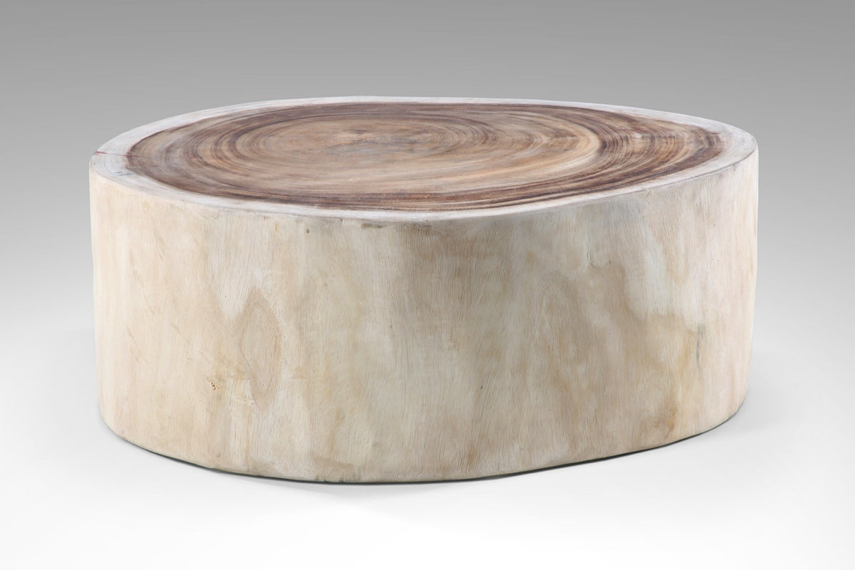 Suar wood coffee table Tyria – handmade in Bali, boho style