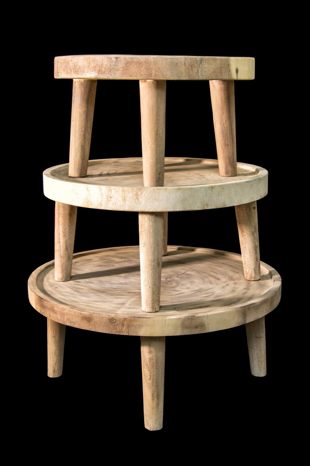 Handcrafted suar wood coffee table – Kos, boho furniture from BaliSouk