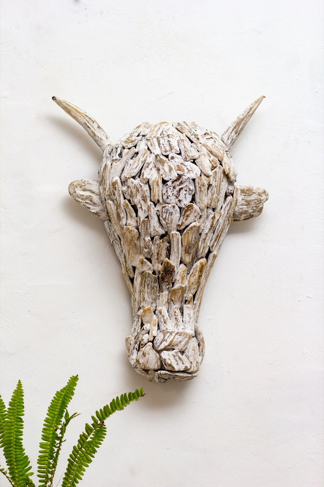 Driftwood sculpture – Bull – boho decor handmade in Bali by BaliSouk