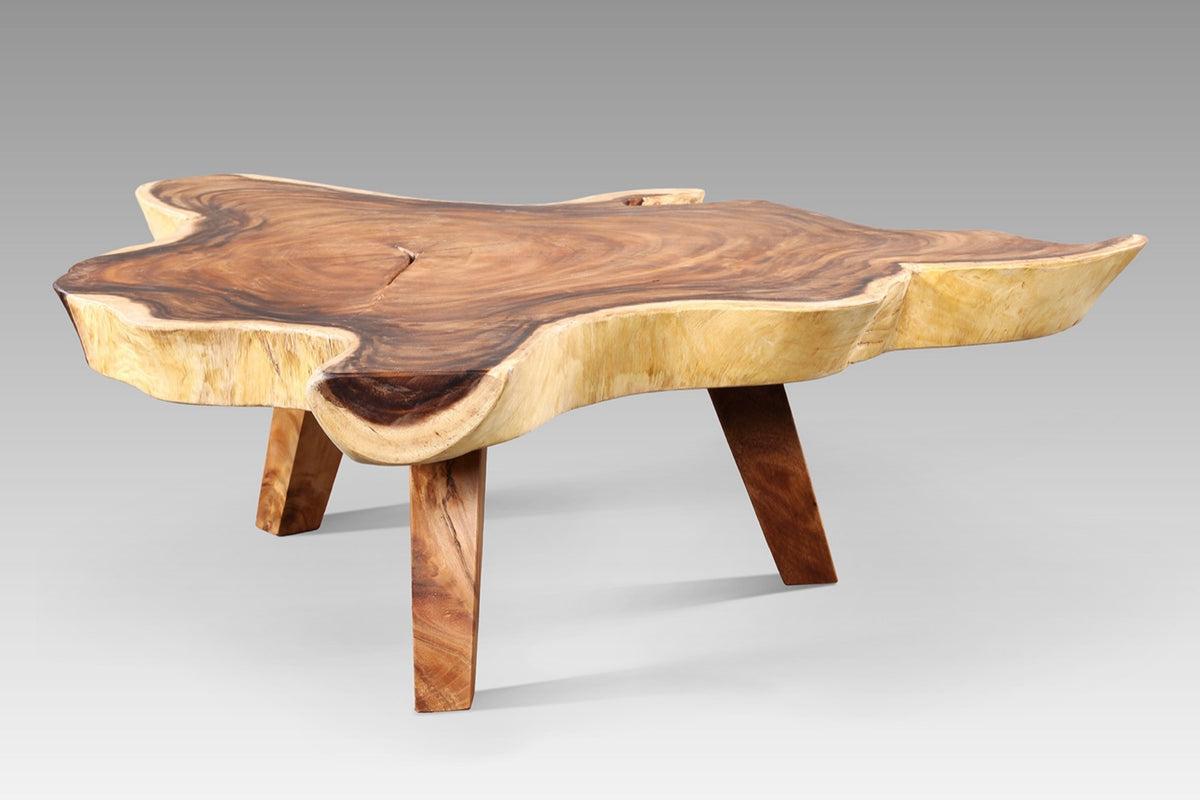 Suar wood coffee table – Quantum, natural natural materials in boho style