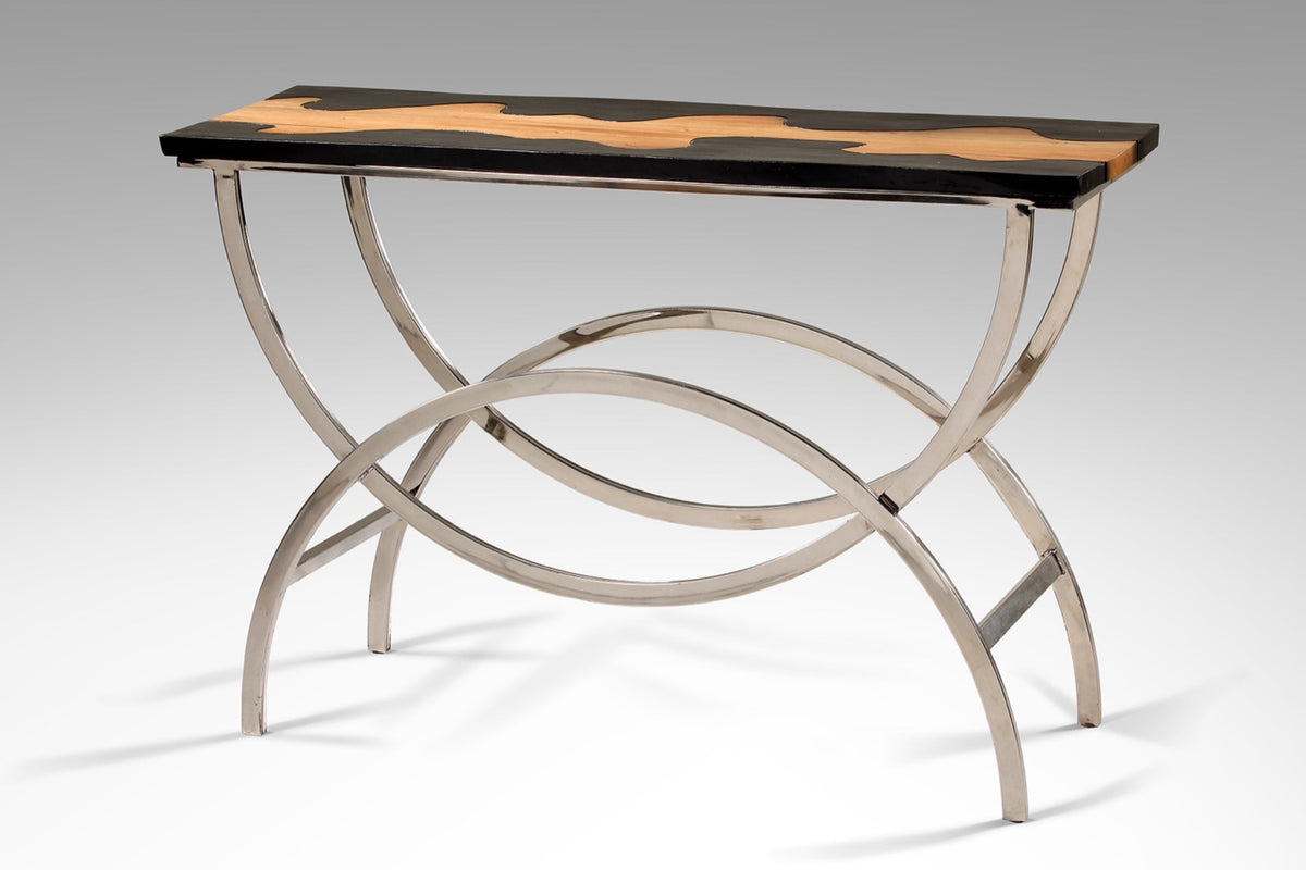 Handmade suar wood console table – the Casanova, boho furniture made in Bali
