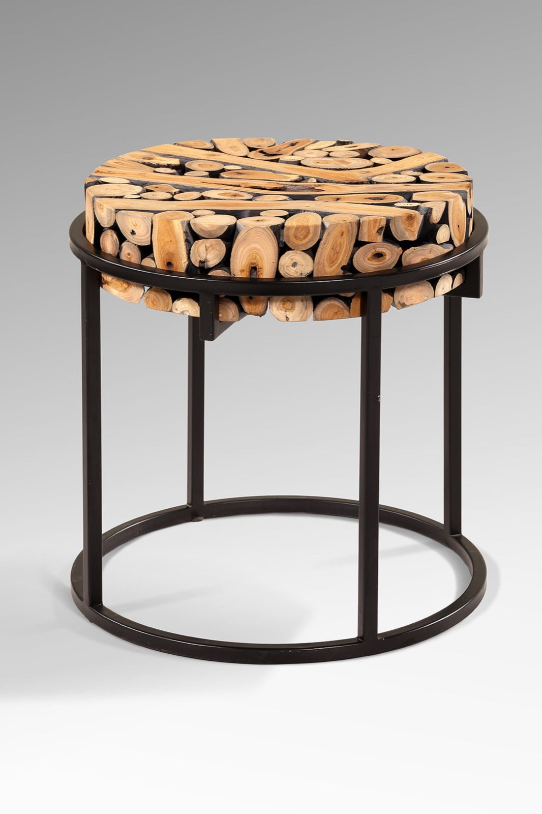 Vanity side table in natural materials – handmade boho furniture from Bali