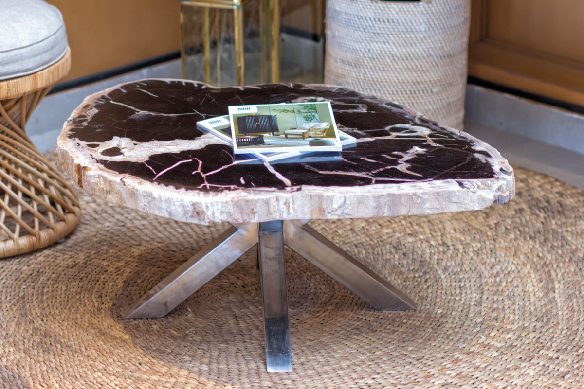 The Mykonos coffee table – natural materials, boho furniture handmade in Bali