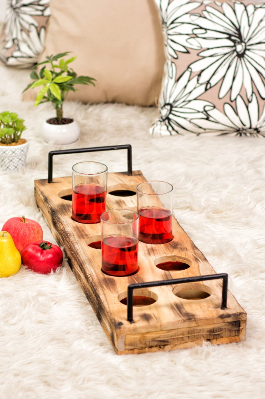 Teak beer holder – Beer Holder, natural natural materials in boho style