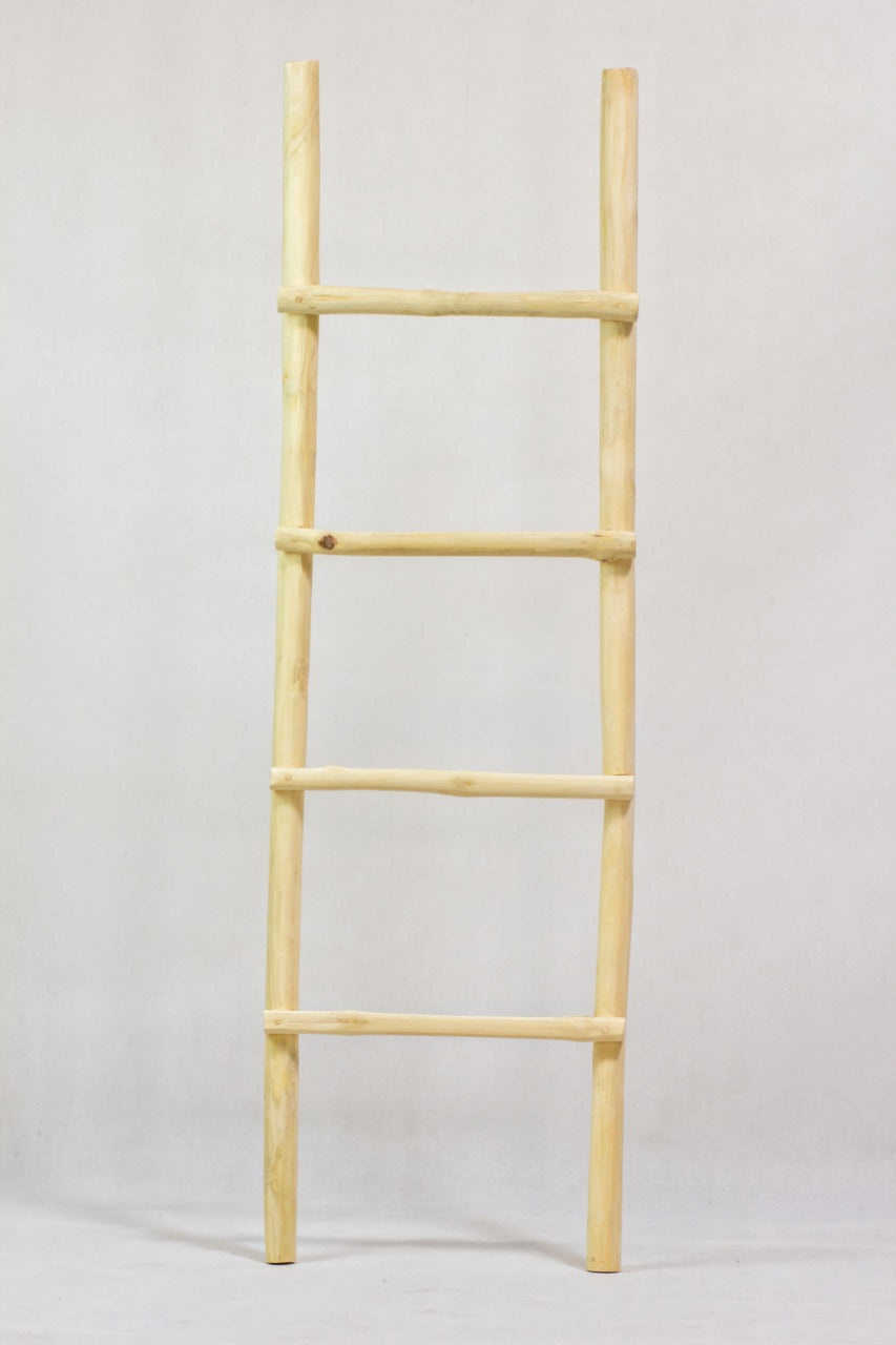 Teak towel rack – Kikka, natural natural materials in boho style