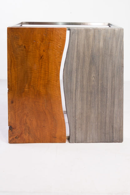 Handcrafted suar wood coffee table – Picasso, boho furniture from BaliSouk