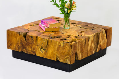 Galatsi – natural materials coffee table, boho furniture from Bali
